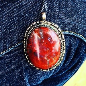 Vintage Red Jasper Necklace 🔥Good Luck Vibes
